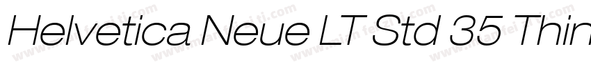 Helvetica Neue LT Std 35 Thin字体转换